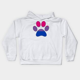 Bisexual Paw Print Kids Hoodie